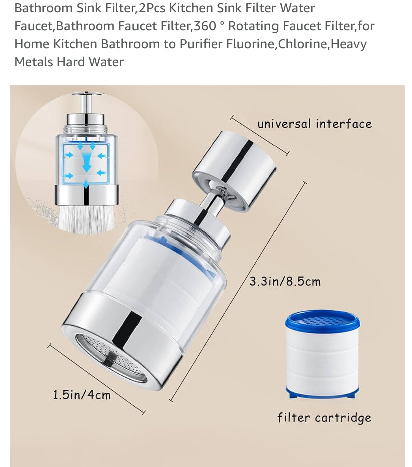 Filter- Bathroom/Kitchen sink- universal fit