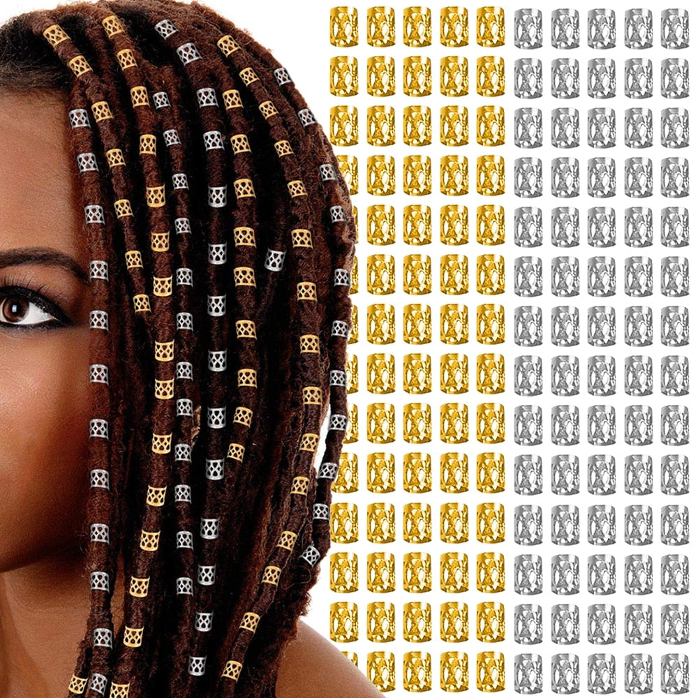 Loc and Braid Hair Rings Jewelry