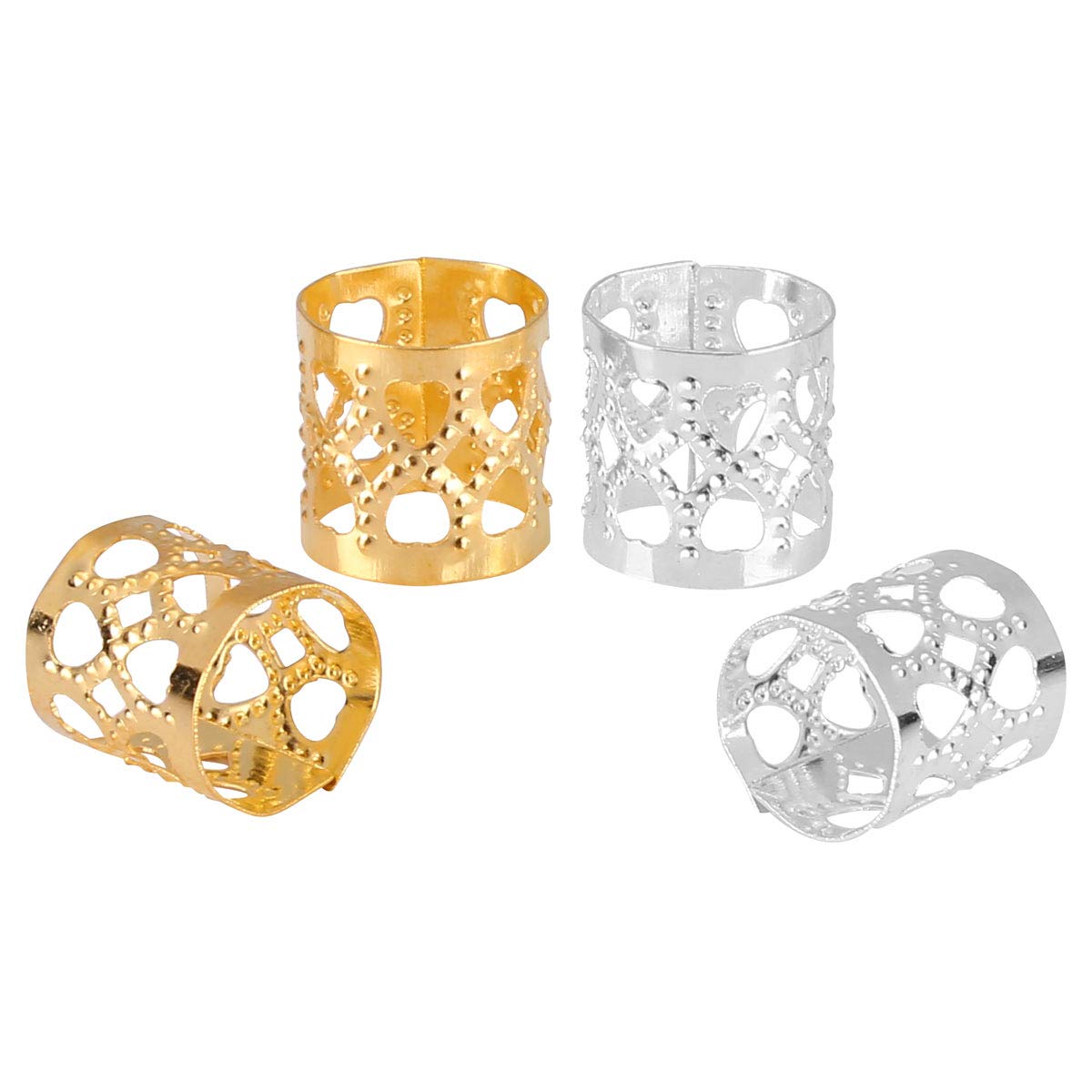 Loc and Braid Hair Rings Jewelry