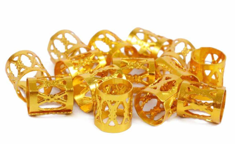 Loc and Braid Hair Rings Jewelry