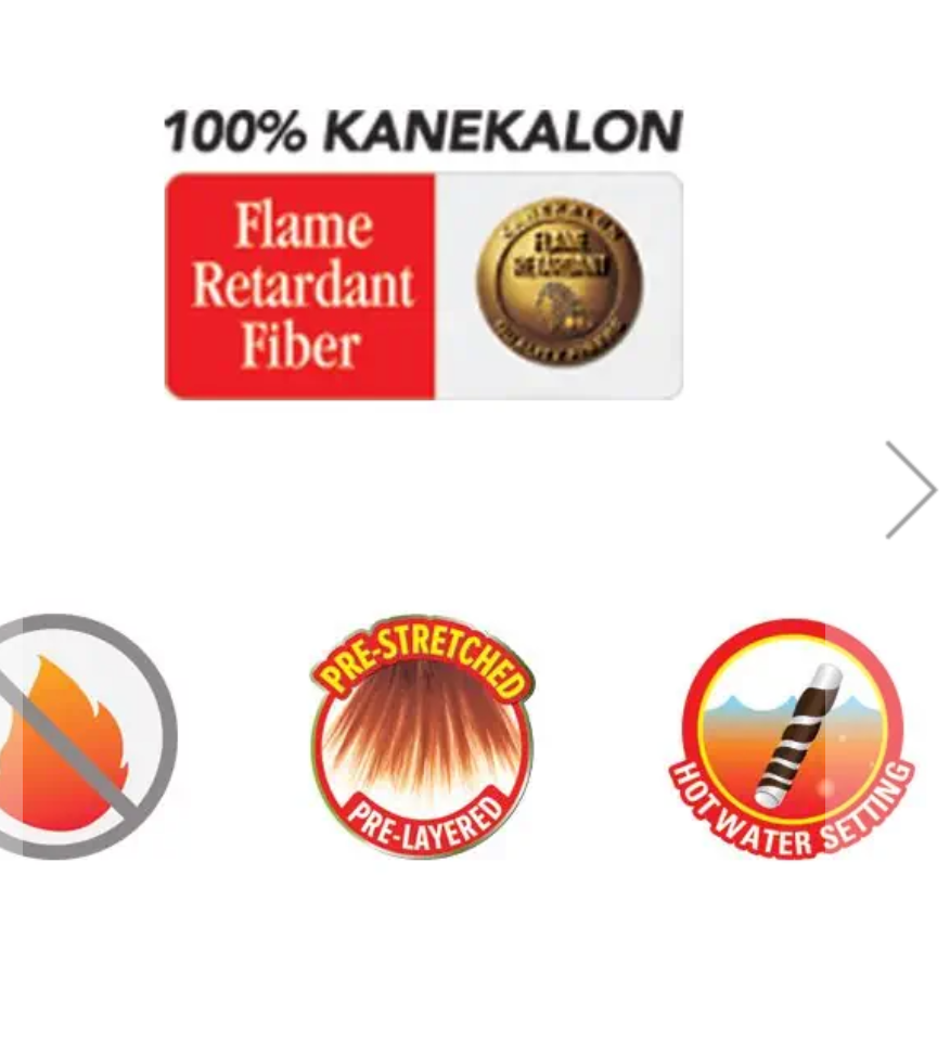 Kanekelon Braiding Hair - 3 pack