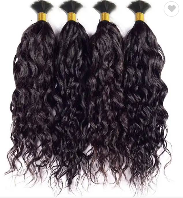 Human Hair for Braiding - Wet & Wavy Bulk