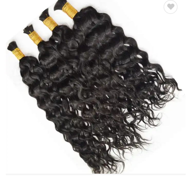 Human Hair for Braiding - Wet & Wavy Bulk