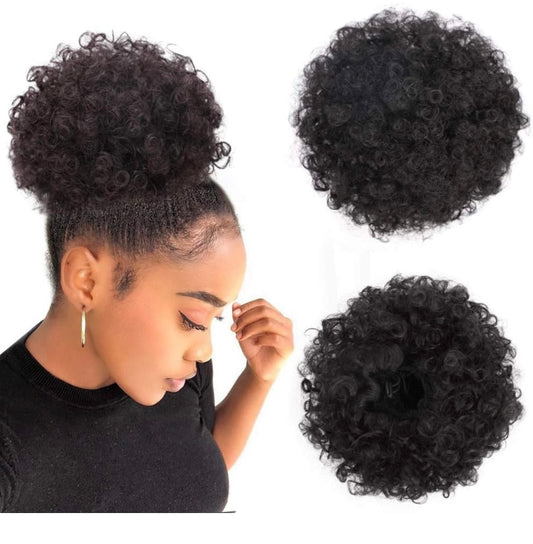 Drawstring Ponytail- Afro Puff