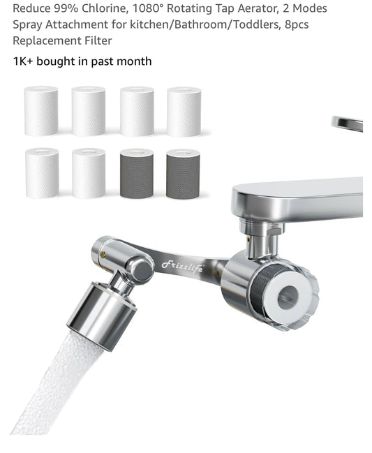 Filtered Faucet extender- Bathroom/Kitchen sink- universal fit